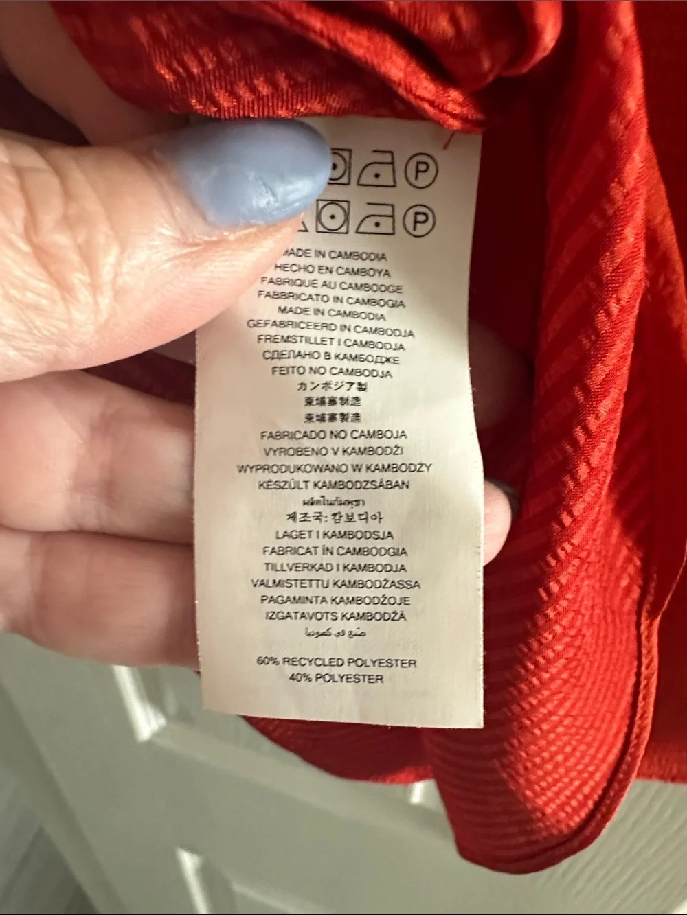 Michael Kors Orange V-Neck Tie-Sleeve Tunic